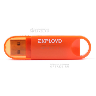 Флешка USB 16 Гб Exployd 570, USB2.0, пластик, оранжевый