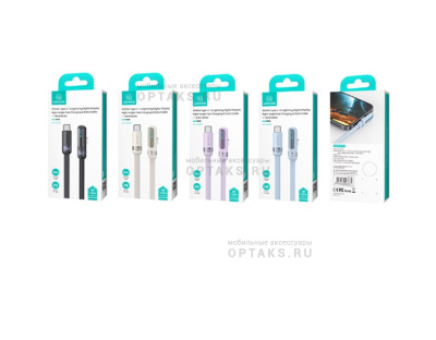 Кабель Type-C to Lightning Usams US-SJ652, 1.2м, PD 30W, белый